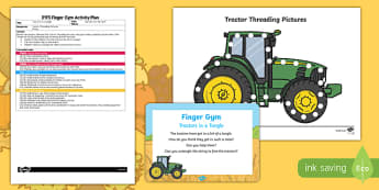 EYFS Tractors in a Tangle Finger Gym Plan and Resource Pack