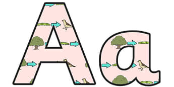 Food Chain Small Lowercase Display Lettering - food chain, food chain display lettering, food chain display letters, food chain a-z lettering, foodchain