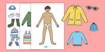 Seasonal Clothing Dressing Up Activity (Boys) - Clothing, dressing up, dressing, activity, boys, seasonal, creative, dress, trousers, clothes, what to wear, wear, shirt, jacket