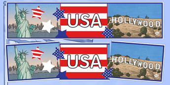 USA Display Banner - United States of America, USA, U.S.A., display, banner, sign, posters, America, North America, American