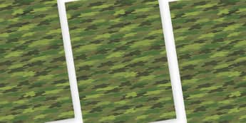 Camouflage Themed A4 Sheets - camouglage, camouflage a4 sheets, camouflage themed sheets, camouflage display sheets, camouflage display, camouflage pattern