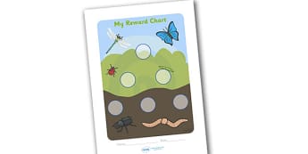 Minibeast Reward Chart (30mm) - Minibeast Reward Chart (30mm), minibeast, reward chart, chart, reward, 30mm, 30 mm, stickers, twinkl stickers, award, certificate, well done, behaviour management, behaviour, minibeasts, caterpillar, beatle, fly