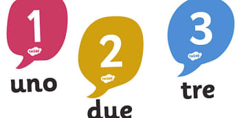 Italian Numbers 0-20 Posters - MFL, Italian, Modern Foreign Languages, Italian numbers, foundation, languages, display, italiano, numeracy, flashcards