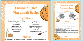 Pumpkin Spice Playdough Recipe - pumpkin, spice, playdough, recipe