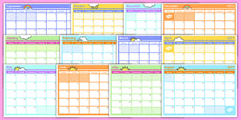 Academic Year Monthly Calendar Planning Template 2016-2017 - Academic Year Calendar September 2015 to August 2016, calander, calander, calandar, calender2016, claendars, calemdar, calander, school, holidays, term, half-term, 2017