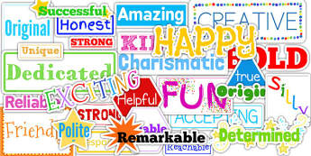 Inspirational Adjective Words - adjectives, words, inspirational