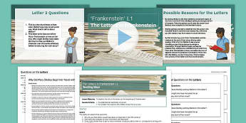 Frankenstein Lesson Pack 1: The Letters - letters, frankenstein, lesson 1, lesson, 1