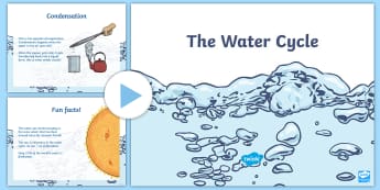 The Water Cycle PowerPoint - All About Water, water, water cycle, cycle, powerpoint, accumulation, precipitation, evaporation, co