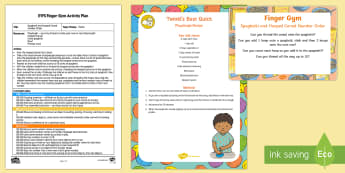 Spaghetti and Hooped Cereal Number Order Finger Gym Plan and Prompt Card Pack - threading, numeracy, maths, cheerios, counting, number, 1 to 1 Correspondence, one to one Correspond