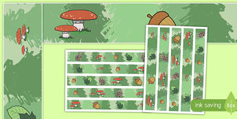 Woodland Creature Nature Display Borders