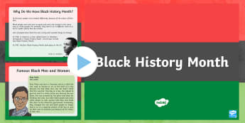 Black History Month Informative PowerPoint - black history month, powerpoint