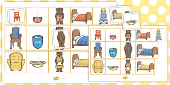 Goldilocks and the Three Bears Picture Cards and Picture Grid Pack