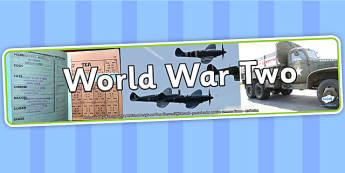 World War Two Display Banner - world war two, photo display banner, display banner, ww2, banner, photo banner, header, display header, photo header, photo