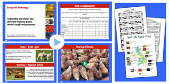 Where Food Comes From and Seasonality Lesson Teaching Pack - pack