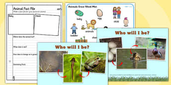 Animals Grow Can You Guess Who I Will Grow Up to Be PowerPoint 