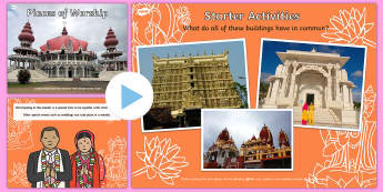 Places of Worship Hindu Mandirs KS1 PowerPoint - religion, powerpoints