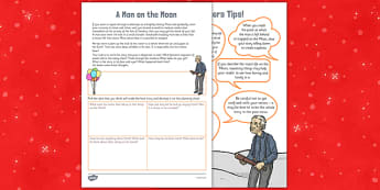 The Man on the Moon Creative Writing Prompt - man on the moon, creative writing, prompt