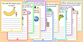 Creative Writing Prompt Question Writing Frames - writing aid