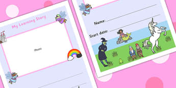 EYFS My Learning Front Cover Story Fairytale Themed - fairies