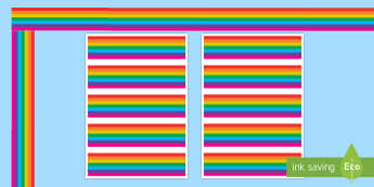 Rainbow Display Borderss - Rainbows, Display border, border, display, weather, seasons, rainbow, rain