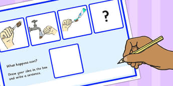 What Happens Next? Fill in the Blank Worksheet for 'Brushing Teeth' - what, happens, next, teeth