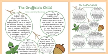 Home Learning Challenge Sheet Reception FS2 to Support Teaching on The Gruffalo's Child