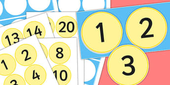 Numbers 1 to 20 Number Line - counting, count, counting aid, maths