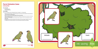 Parrot Estimation Game - EYFS, Early Years, Estimates How Many Objects They Can See and Checks by Counting Them, Estimation, 
