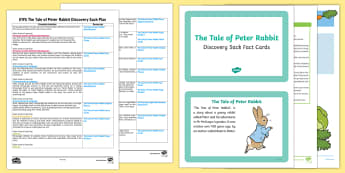 EYFS The Tale of Peter Rabbit Discovery Sack Plan and Resource Pack - Beatrix Potter, Peter Rabbit, rabbits, rabbit story, eyfs, early years, reception, nursery