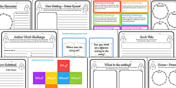 Reading Comprehension Activity Resource Pack