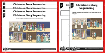 Christmas Story Sequencing - christmas, story sequencing, story, sequence