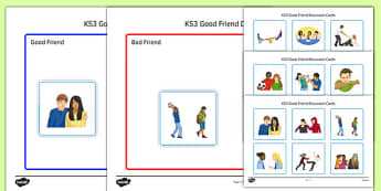 KS3 Good Friend Discussion and Sorting Cards - ks3, good friend, discussion, sorting, cards
