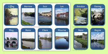 Rivers of Ireland Flashcards - Irish