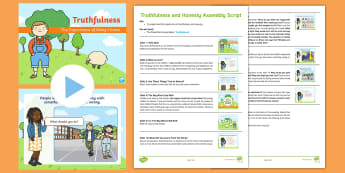Truthfulness and Honesty Assembly Pack - lying, lie, truth, true, PSHCE, Behaviour