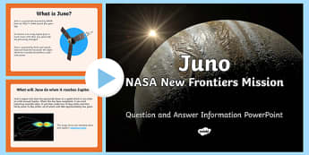 Juno NASA New Frontiers Mission PowerPoint