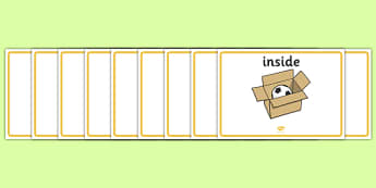 Positional Language Display Posters - Postion, Positional, Positional Language, A4, display, Position Words, up, down, inside, outside, next to, North, South, East, West