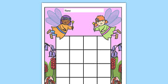 Fairy Themed Sticker Stamp Reward Chart - Fairy Themed Sticker Stamp Reward Chart, fariy, fairies, fantasy, charts, chart, award, well done, reward, medal, rewards, school, general, achievement, progress, story, fairy tale, wand