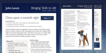 John Lewis Christmas Once Upon a Moonlit Night Lesson Plan