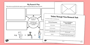 Toilets Through Time Research Task - toilets through time, toilets, time, research task, research, task
