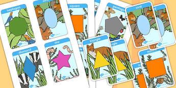 Shape Snap Card Game - shape, snap, cards, game, activity, play