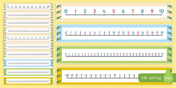  Number Lines to Support Teaching on The Enormous Crocodile - enormous crocodile, number line, numbers, maths