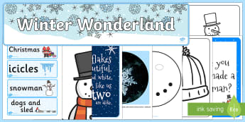 Ready Made Winter Wonderland Display Pack - ready made, winter, pack