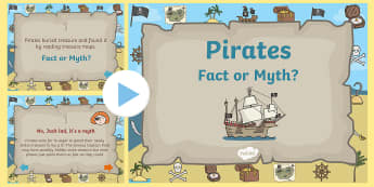 Pirate 'Fact or Myth?' Quiz Game - pirates, pirate powerpoint, pirate game, pirate quiz game, pirate fact or myth quiz, pirate fact or myth game
