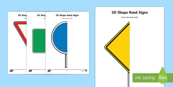 2D Shape Road Sign Draw the Other Half Activity Sheet - 2D, shape, road, road sign, road safety, symmetry, symmetrical, draw, half, halves