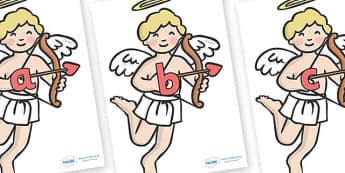 Phase 2 Phonemes on Cherubs - Phonemes, phoneme, Phase 2, Phase two, Foundation, Literacy, Letters and Sounds, DfES, display