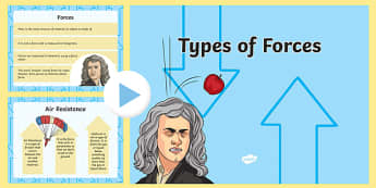 Types of Forces PowerPoint - types of forces, types of forces powerpoint, types of forces slide show, forces and motion, physics, science