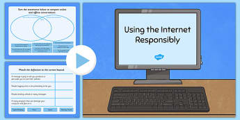 Using The Internet Responsibly Flipchart - internet, safety