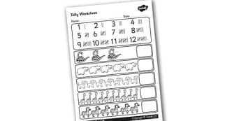 Tally Activity Sheet - Data collection, tally, tally marks, tally, worksheet, graphs, maths, numeracy, numbers, numeracy activities, numeracy worksheets, worksheets, tally sheets, maths worksheets
