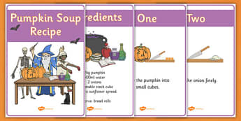 Halloween Pumpkin Soup Recipe Sheets Vegetarian - Halloween Pumpkin Soup Recipe Sheets Vegetarian, Halloween, how to make pumpkin soup, pumpkin soup, soup recipe, recipe, recipe card, making soup, display poster, recipe informationHalloween, pumpkin,