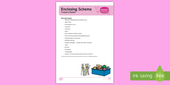 Enclosing Schema Treasure Basket Ideas - enclosing, enclosure, sticks, fences, safe places, tents, dens, baby play, discovery basket, toddler